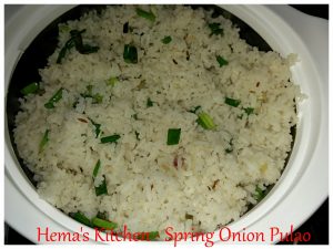Spring Onion Pulao