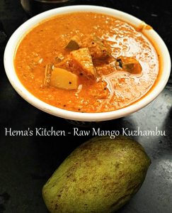 Raw mango kuzhambu