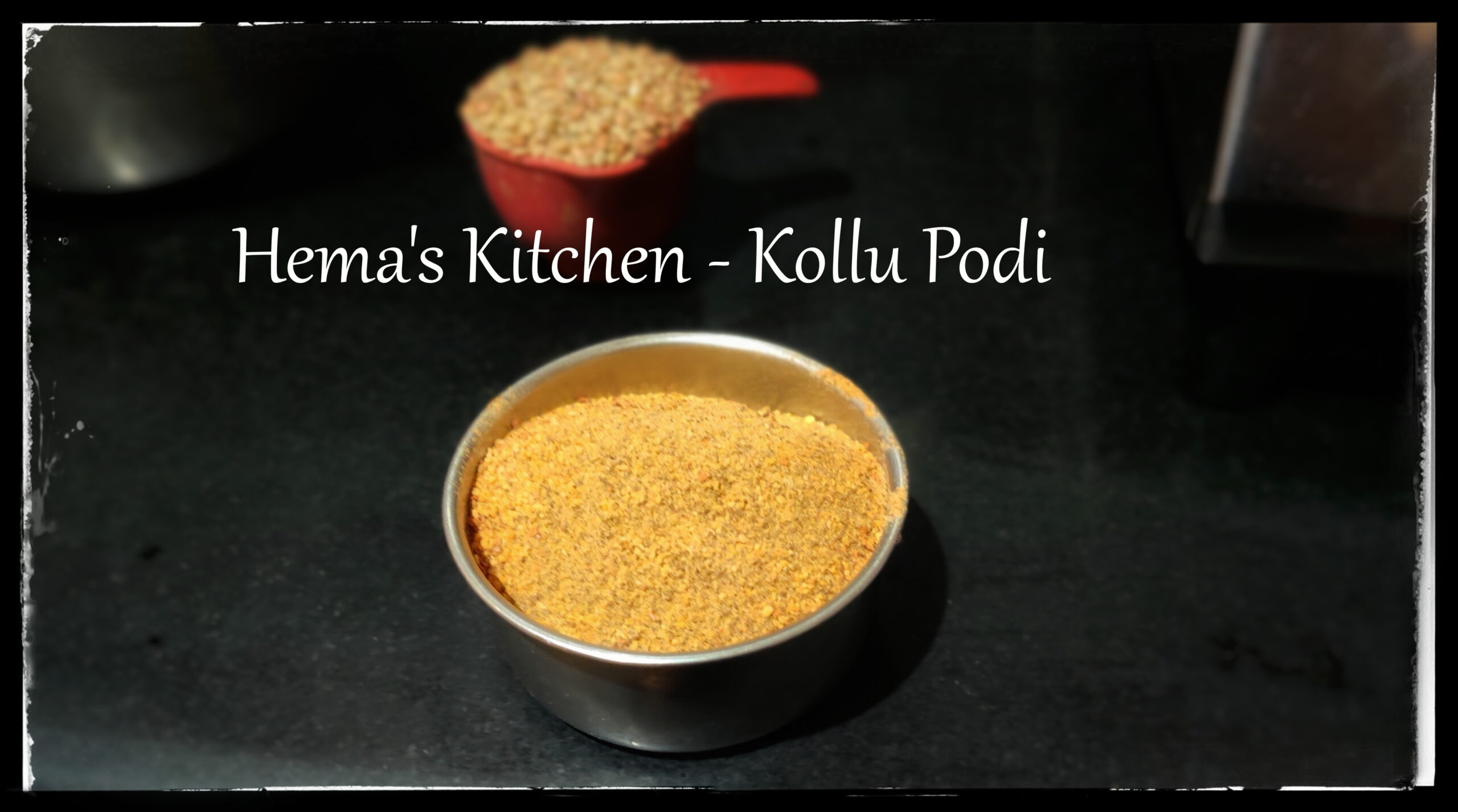 Kollu Podi / Horsegram Powder For Idlies and Rice | Hema's Kitchen