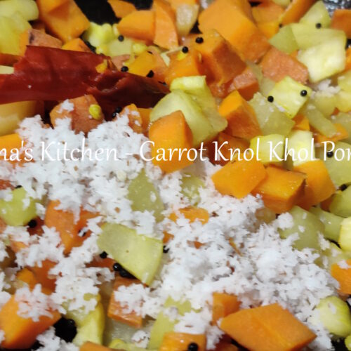 Carrot Knol Khol Poriyal